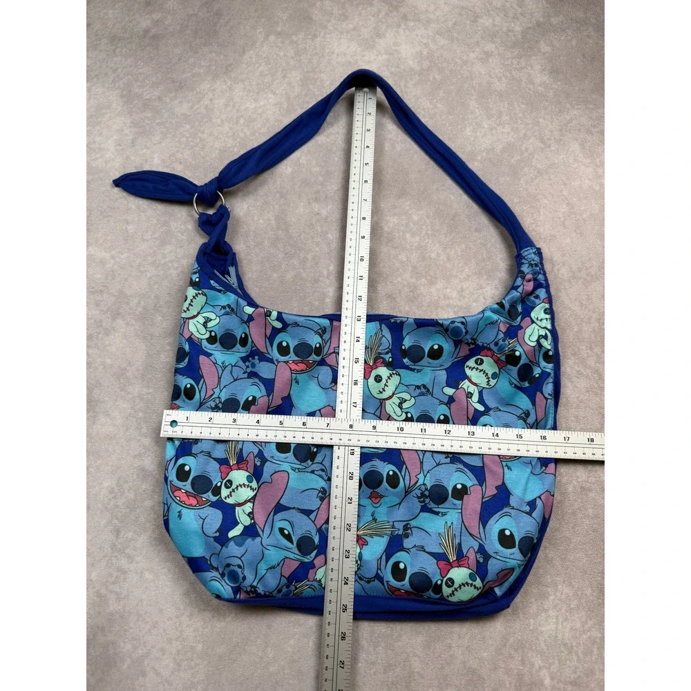 Disney Loungefly Lilo and Stitch Scrump Hobo Shoulder Bag Blue Summer Fun Trip